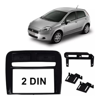 Moldura Painel Dvd 2 Din Fiat Punto 2008 2009 2010 2011 2012