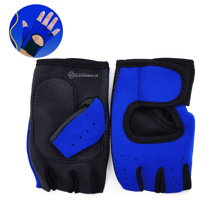 Luva Meio Dedo Protetor De Mão Academia Motociclista Motocross Paintball XM51757