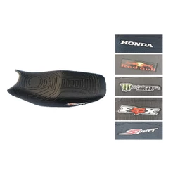 Capa Do Banco Emborrachada 3D Escritas Sport/Monster/Red Bull/Fox/Honda -Cg 125/150/160 Fan/Titan/Mix/Start/Job