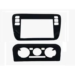 Moldura 2 Din Volks Up 2014, 2015, 2016 - Black Piano