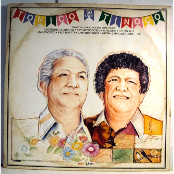 985 Mvd- LP 1985- Tonico E Tinoco- 50 Anos- Música- Disco Vinil Original- Long Play LP- Som Livre- 406.6031