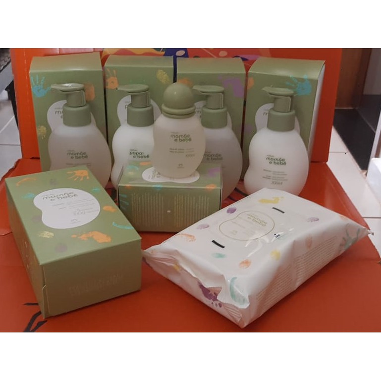 Kit Mamãe E Bebê Natura Completo com 7 itens