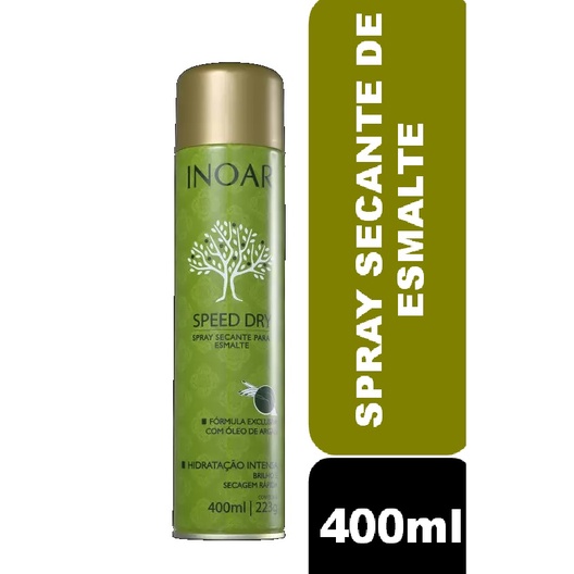 Inoar Speed Dry Spray Secante para Esmalte 400ml em Oferta na Shopee