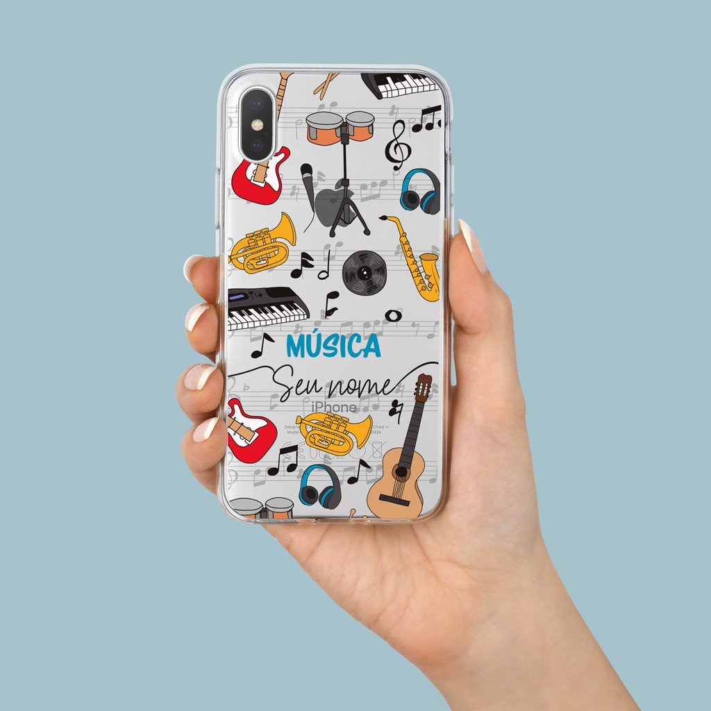 Capa Capinha de Celular Personalizada com sua Profissão - Música