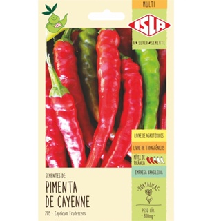 Semente de Pimenta Caiena Isla 0,25G Pronto Entrega em Oferta na Shopee