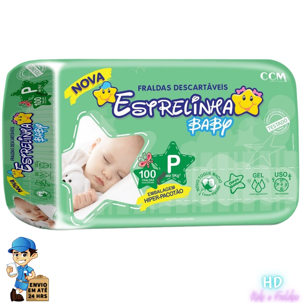 Fralda Descartável Barata Pacotão Barata Infantil P M G XG XXG | Shopee ...
