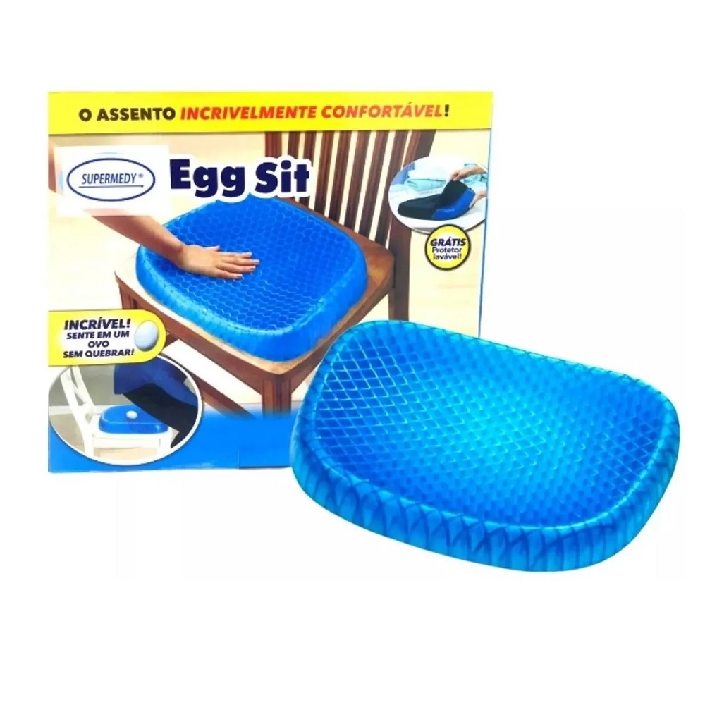 Supermedy EGG SIT Assento Almofada Gel Silicone Ovo Ortopédico Confortavel