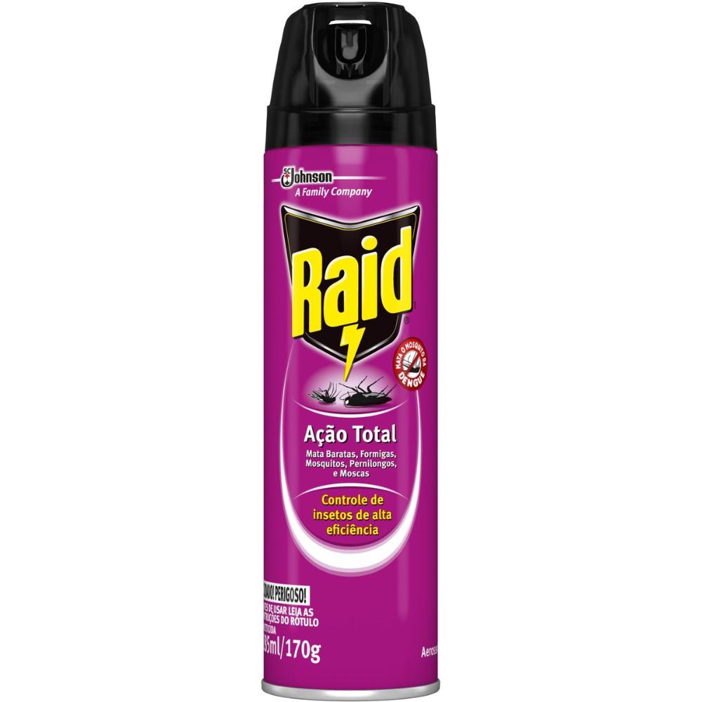 Inseticida Aerossol Raid Ação Total 285ml em Oferta na Shopee