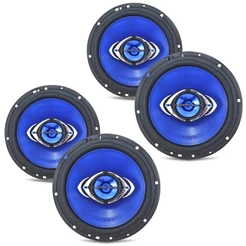 Kit 2 Pares Alto Falante Porta Hurricane Cm6 6 Polegadas 260w Rms Som Automotivo
