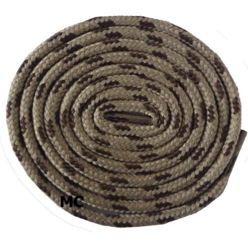 2 Pares de Cadarço Redondo Botas Coturnos 1.30m Marrom bege preto branco em Oferta na Shopee