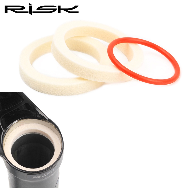 RISK Esponja De Bicicleta Selada De Óleo Com Espuma Para Garfo Dianteiro/Raposa/Rockshox/Manitou/Esponjas