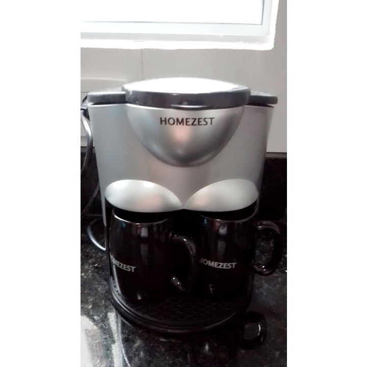 Cafeteira Elétrica Expresso Homezest Com 2 Canecas Coffee Maker 110V CAFETEIRA 2CANECAS ENVIO IMEDIATO