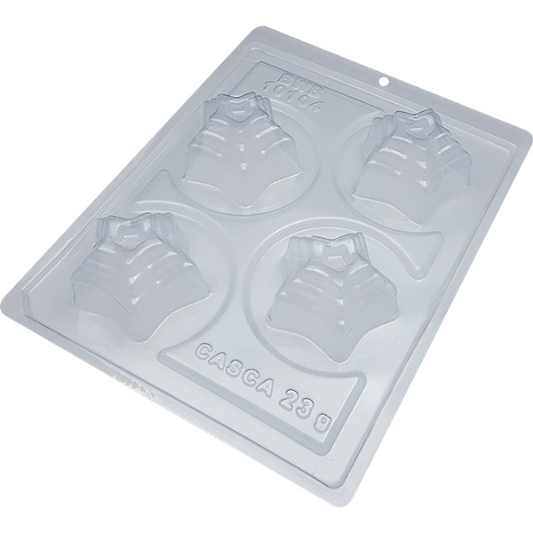 Forma BWB Com Silicone(3partes)Para Chocolate-Trufa Estrela 70g.Para Festas Trufas, Bombons, Alfajor em Oferta na Shopee