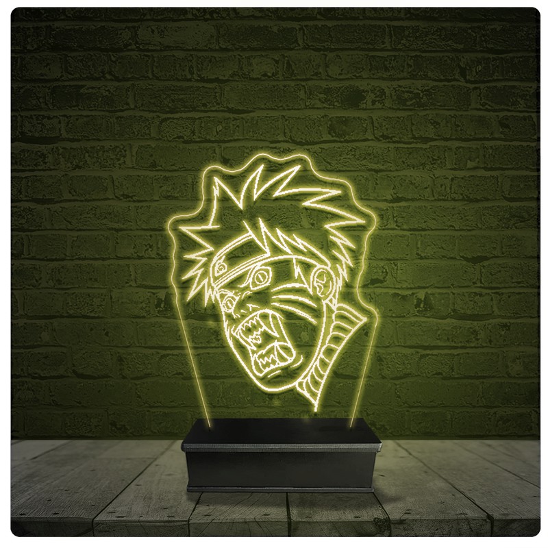 Led Luminária Acrílico Abajur - Naruto Anime Desenho 11