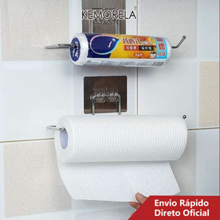 Suporte De Papel Higiênico Pendurado Toalha De Banheiro De Cozinha Racks De Armazenamento Doméstico em Oferta na Shopee