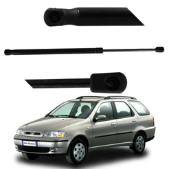 Par Amortecedor Porta Malas Tampa Traseira Para Carro Fiat Palio Weekend 1996 A 2007