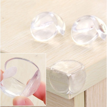 Kit 4 Protetores De Quina Canto Silicone Redondo Protetor De Canto De Mesa Segurança Do Bebê