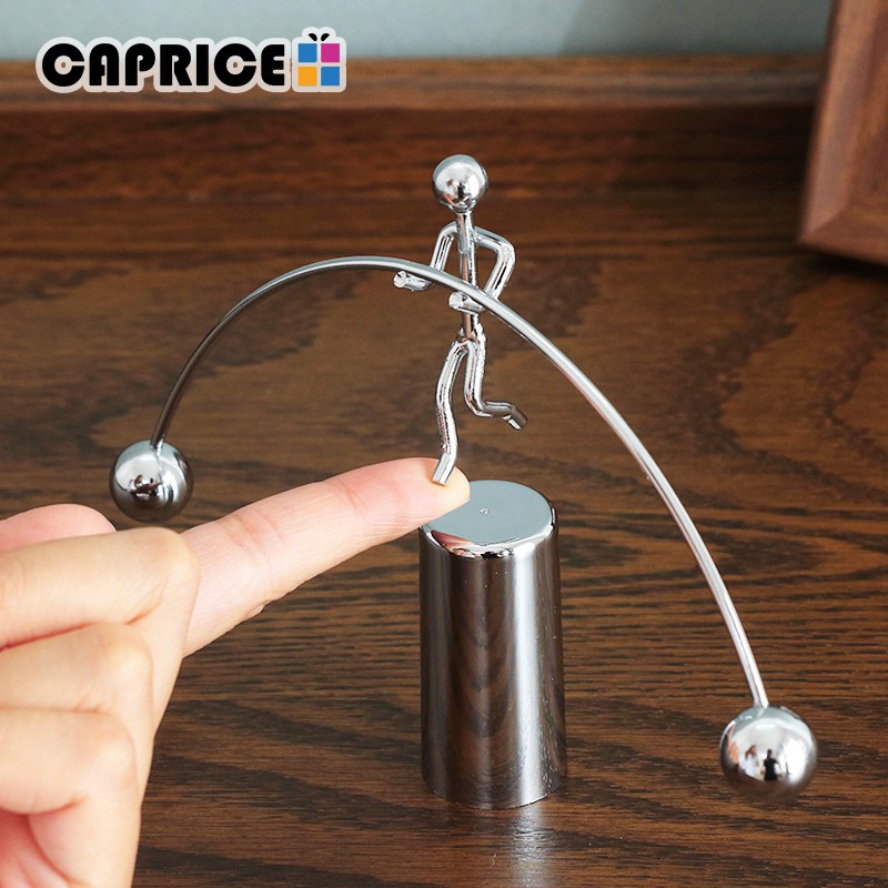 Decoração De Casa Pêndulo Newton Berço Equilíbrio Bola Tumbler Mesa Brinquedo Metal Homem Hogar