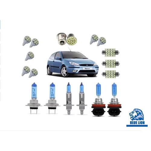 Ford Focus 2001 A 2008 Kit Lampada Super Branca Farol + Led