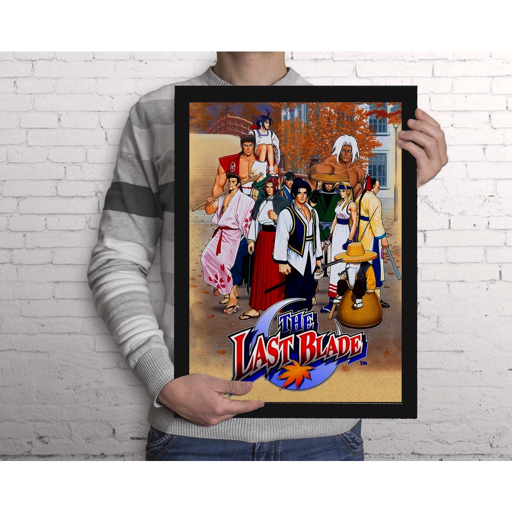 Quadro Decorativo The Last Blade Classico NeoGeo A3 - com Acrílico Na Frente (Tamanho 45.5 X 33 Cm) - Quadro Gamer