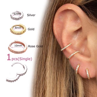 Brinco Argola Mini De 1 Peça / Piercing De Helix Aurricle Com 6mm / 8mm / 10mm em Oferta na Shopee