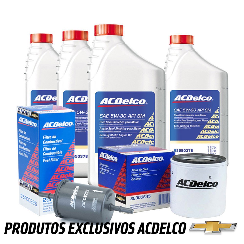 Kit Troca Óleo E Filtros 5w30 Sm Onix 2013 2014 2015 em Oferta na Shopee