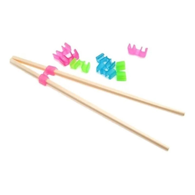 Kit 12 Clip Adaptador Para Hashi Oriental Colorido