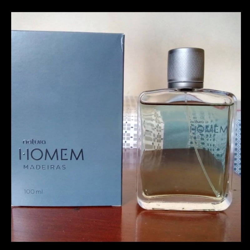 PERFUME NATURA HOMEM MADEIRAS - FORA DE LINHA | Shopee Brasil