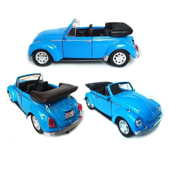 Miniatura Fusca Conversível 1979 Metal Fricção 13cm