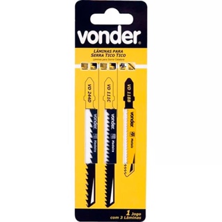 Lâmina Para Serra Tico Tico Com 3 Peças 4633100003 VONDER em Oferta na Shopee