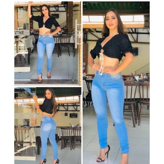 calças femininas com lycra calça clara veste até 44 calça modafashion