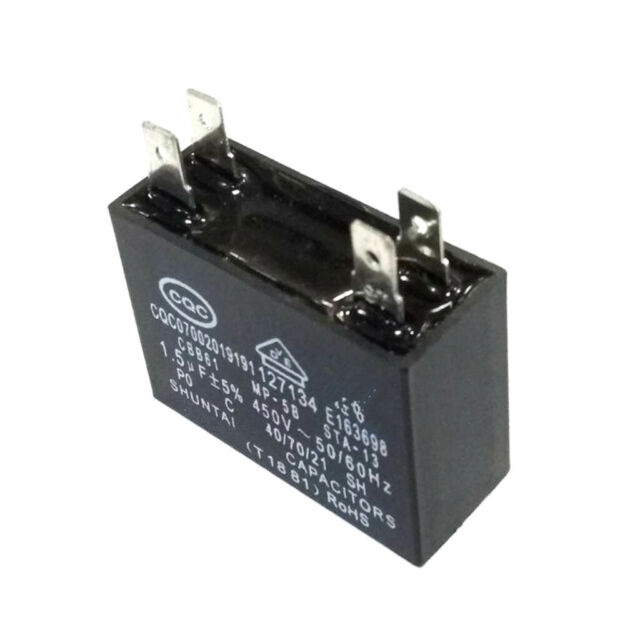 Capacitor 1,5uf 450v Motor Ventilador Ar / Climatizador