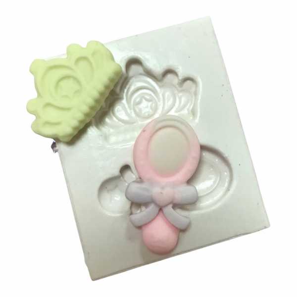Molde De Silicone Coroa E Espelho Princesa Molde Para Biscuit Molde Para Confeitaria 1713