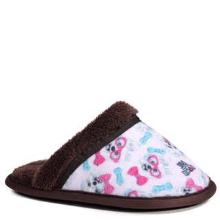 Pantufa Chinelo Infantil Menina Cachorro Fagiovan Com Pelinho