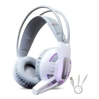 Fone De Ouvido Gamer Microfone Maxaudio M2 Celular Pc Branco