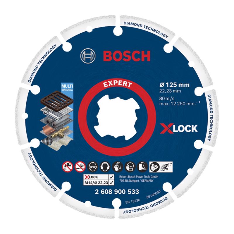 Disco diamantado para metal Bosch X-Lock 125mm em Oferta na Shopee