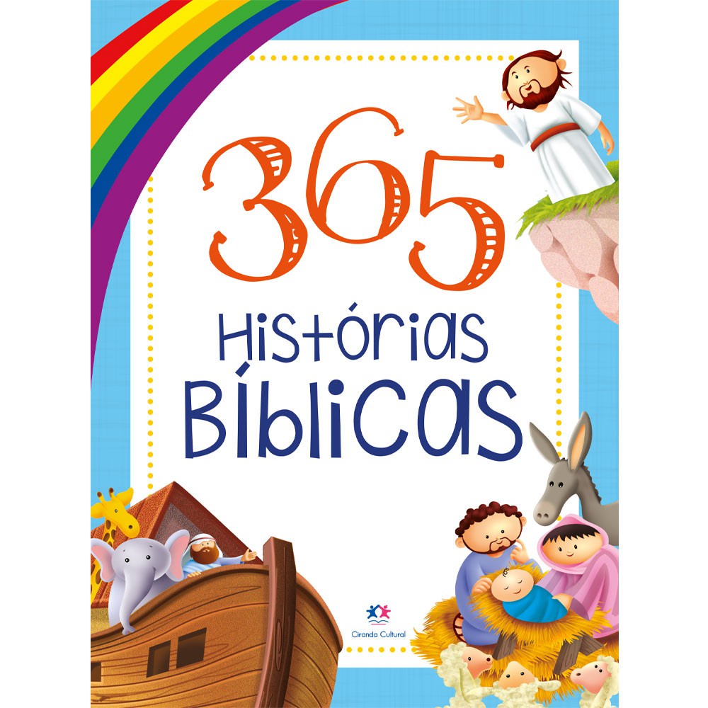Livro - 365 histórias bíblicas - Ciranda Cultural Capa Dura em Oferta na Shopee