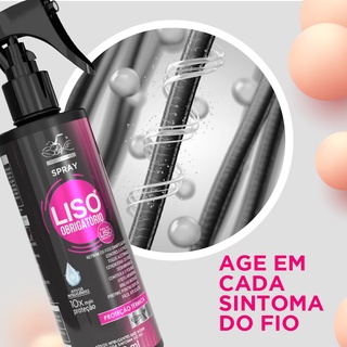 Spray USO OBRIGATÓRIO 200ml LISO OBRIGATÓRIO Belkit - Protetor térmico 10em1 - Antifrizz - Tratamento capilar
