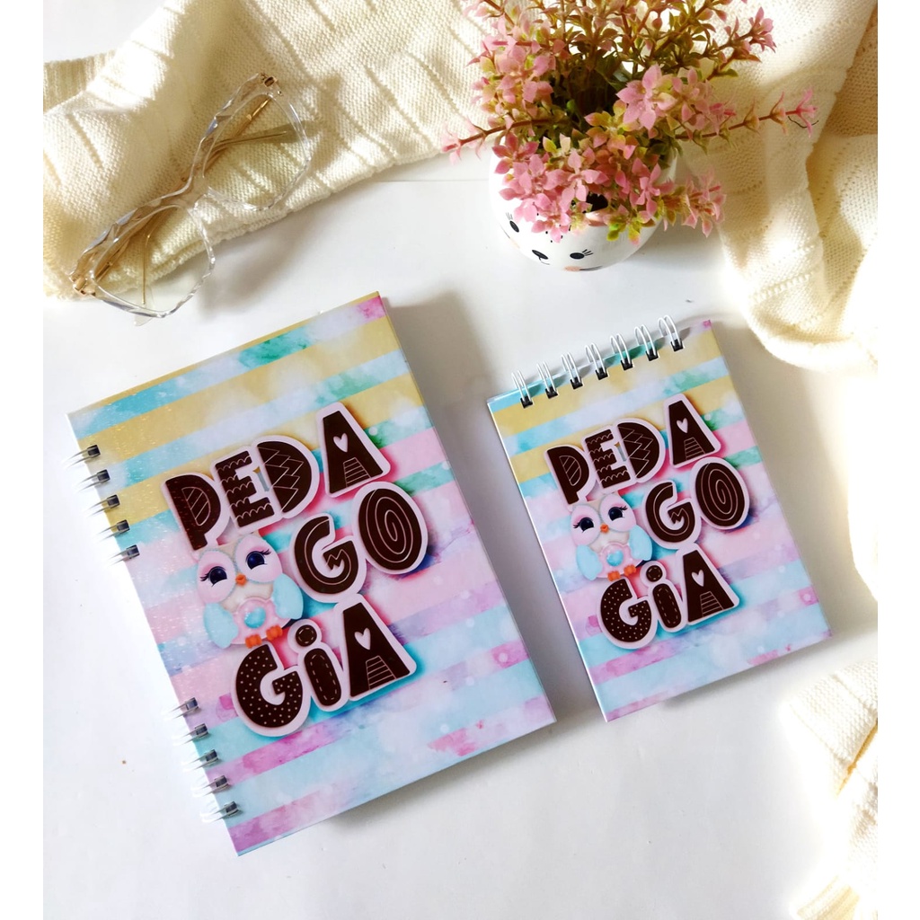 Caderno Profissões Capa Dura Pedagogia Mod01 Shopee Brasil 7473