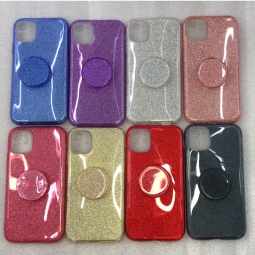 Capa Para Celular Com Brilho S10/S10 PLUS  Capinha Brilhosa Glitter Com Pop Suporte Colorida Para Modelo S10/S10 PLUS