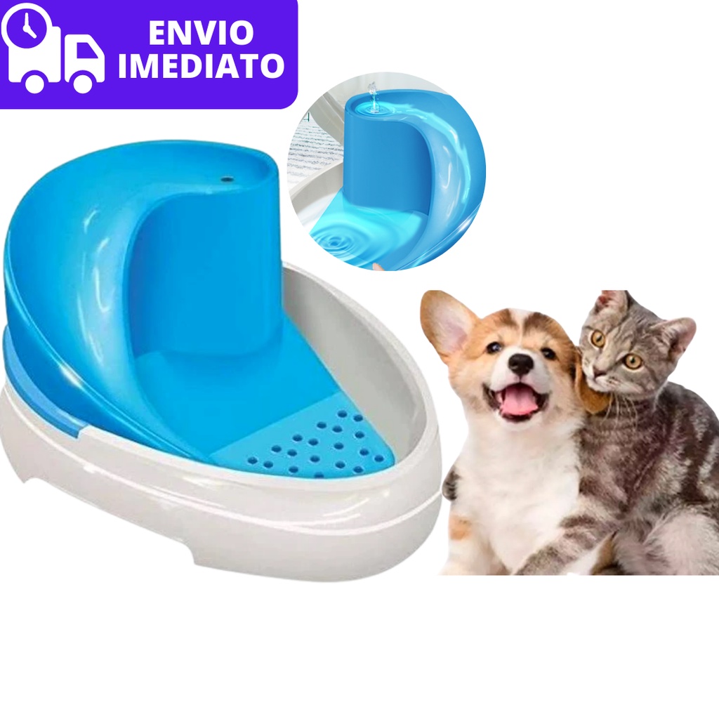 Bebedouro Fonte 2 em 1 Para Cachorro Caes e Gato Todo Fonte 2,5 Litros Fonte Bivolt Automático