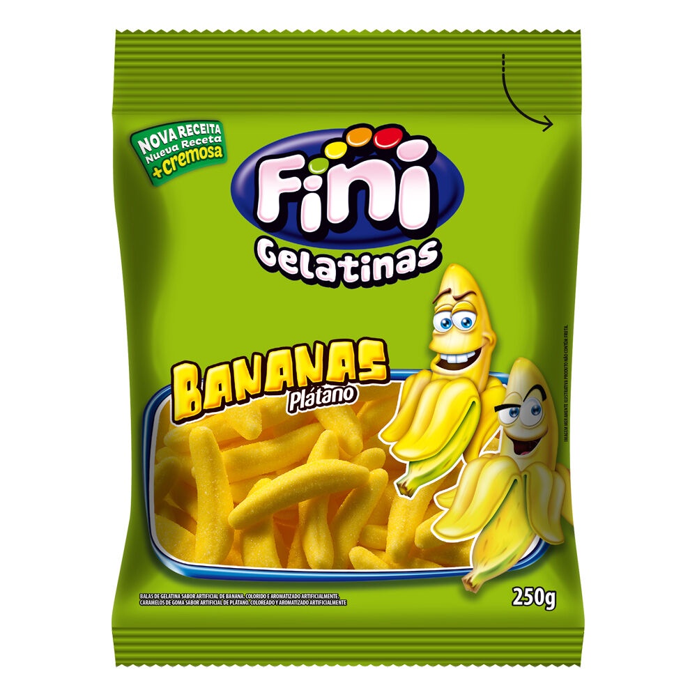 Fini Balas de Gelatina Bananas 250g