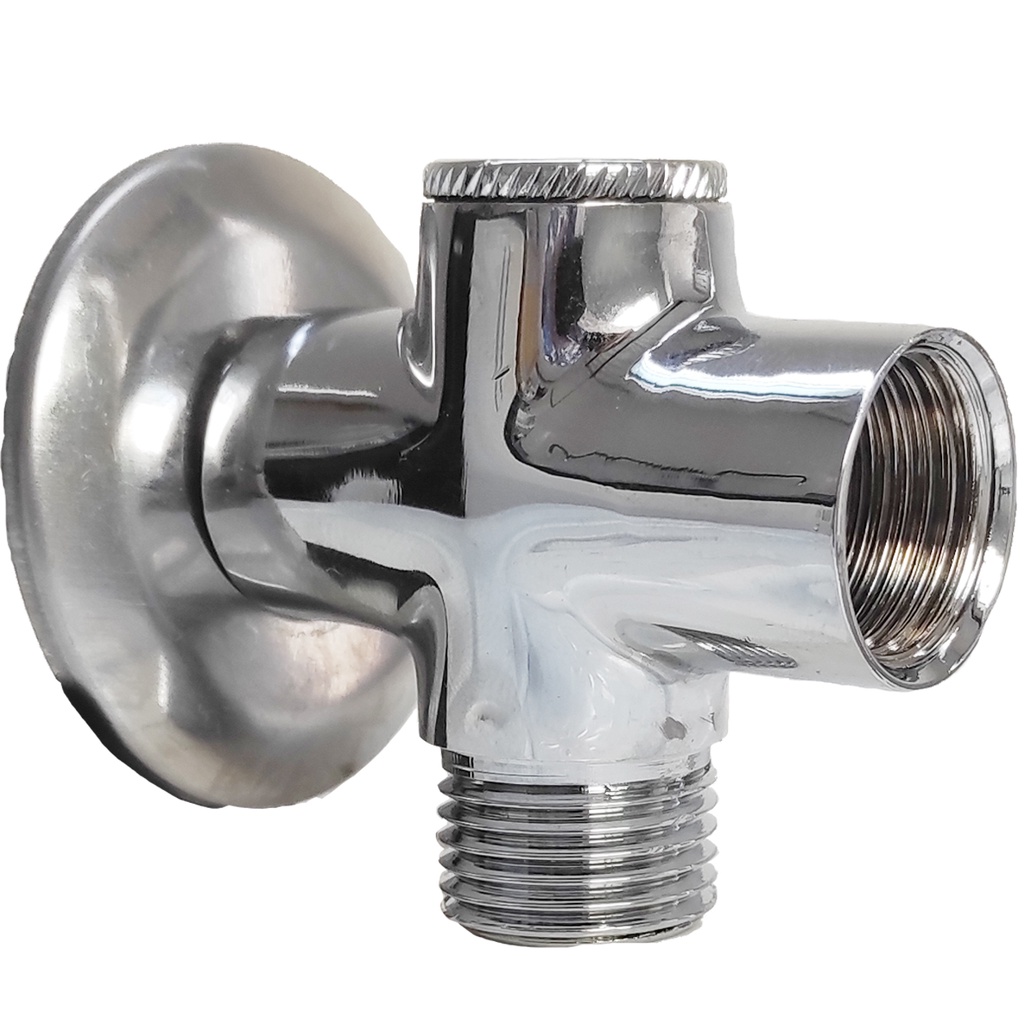 Desviador Redondo Metal Cromado 1/2 Chuveiro Ducha Braço em Oferta na Shopee