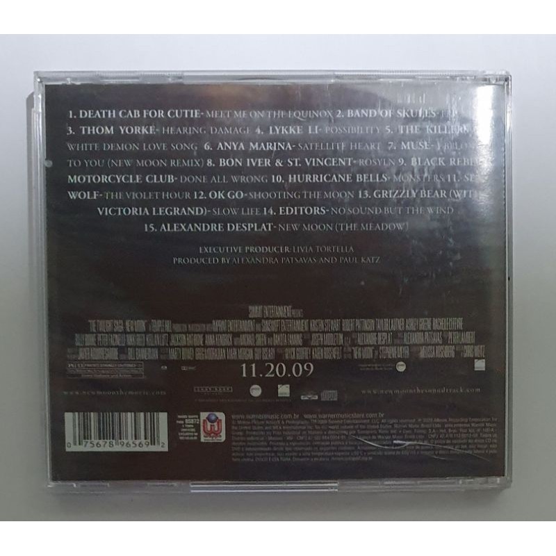 Cd New Moon Lua Nova Trilha Sonora Do Filme Trilogia Crepusculo Shopee Brasil