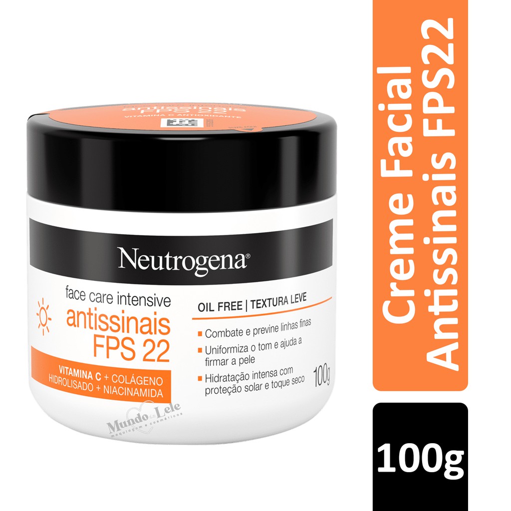 Neutrogena Creme Facial Antissinais Vitamina C Fps22 em Oferta na Shopee