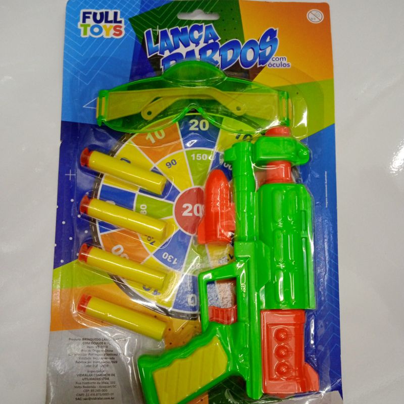 Pistola,lança Dardos com óculos, Nerf , pistola de ar dardos óculos brinquedo