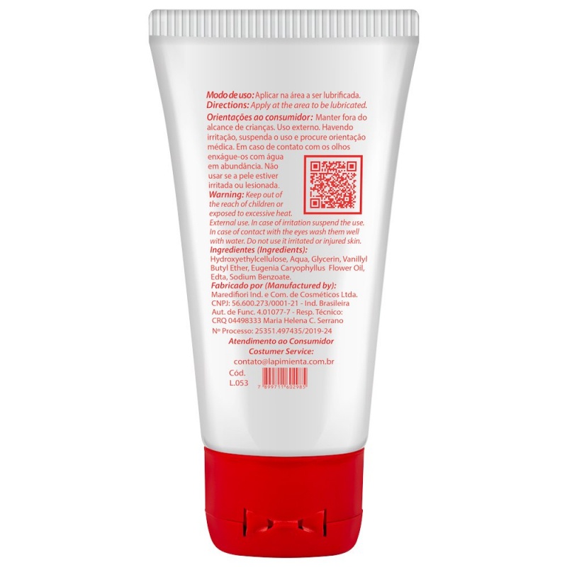 Lubrificante Íntimo Love Lub Esquenta Anal Vaginal Hot 60g - La Pimenta