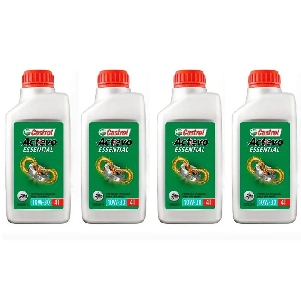 Óleo Castrol 10w30 Mineral Actevo Essential 10w30 4t Cg Titan 160 Fan 160 1 Litro G76 — imagem 2 de 2