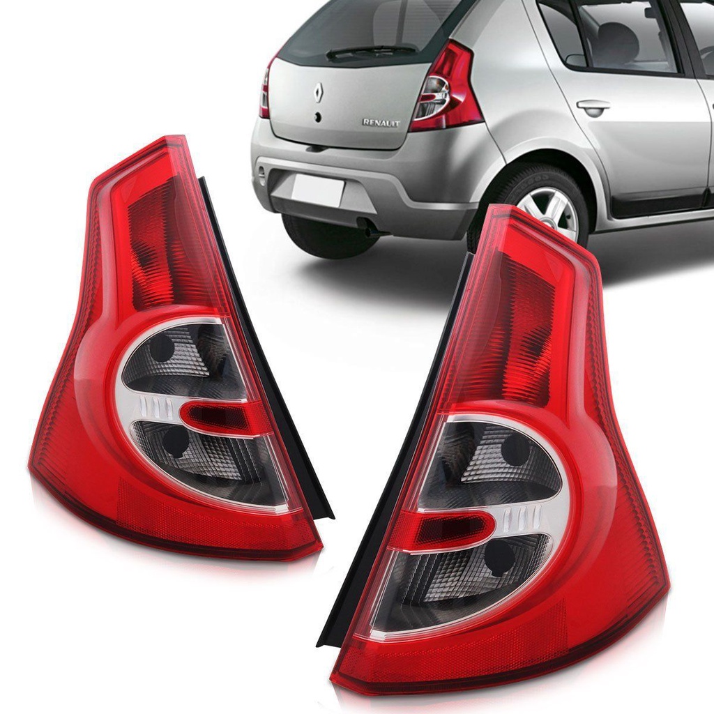 Par Lanterna Sandero 2008 2009 2010 2011 Fumê - Spare Parts and Accessories for Vehicles