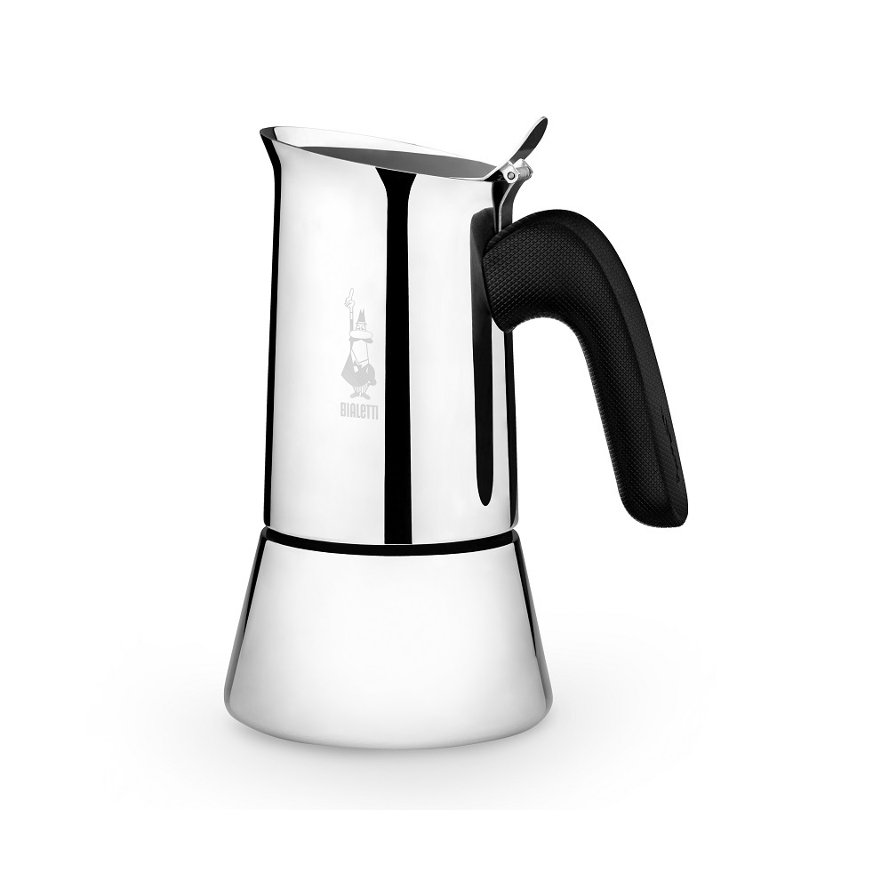 Bialetti Cafeteira Italiana 6 Xicaras Inox Venus Fogão de Indução Moka Induction Café Expresso 10410006